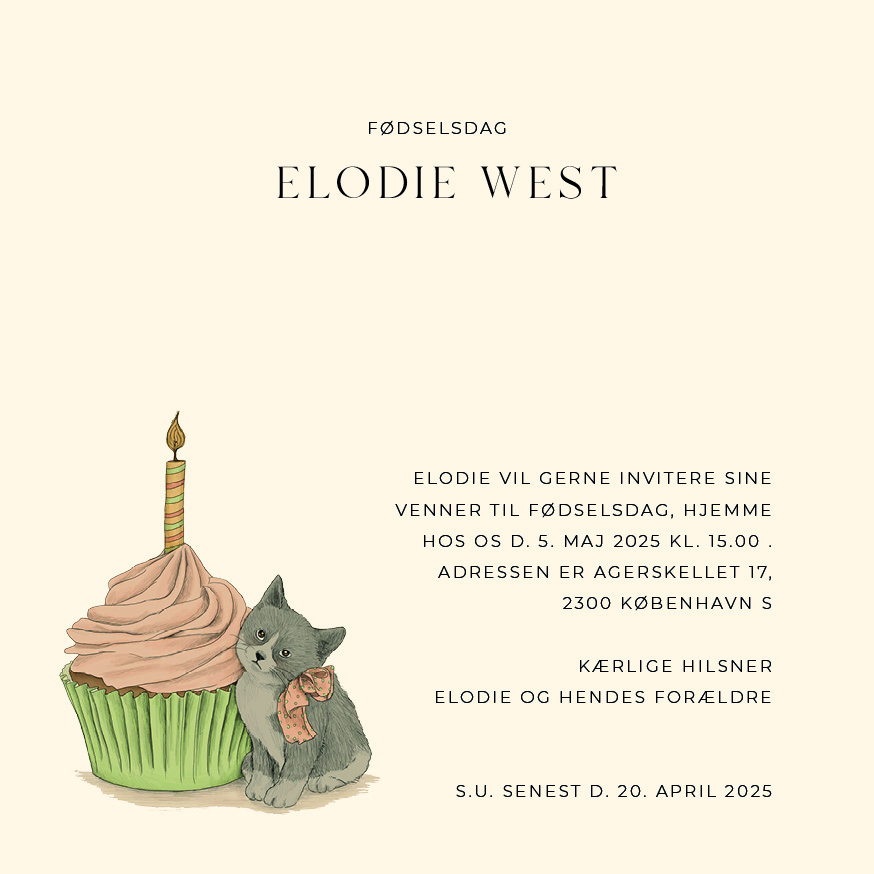 Børnefødselsdag - Elodie Fødselsdag